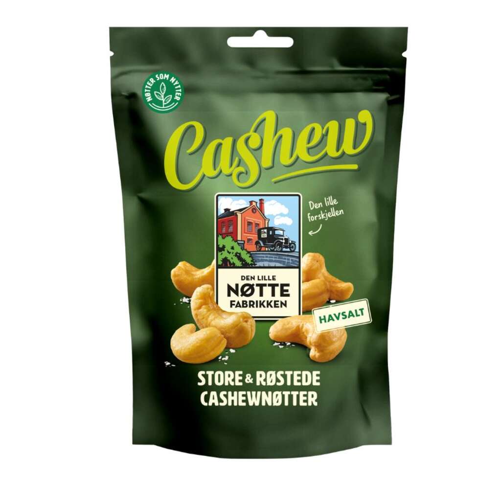 Den Lille Nøttefabrikken Cashews Sea Salt