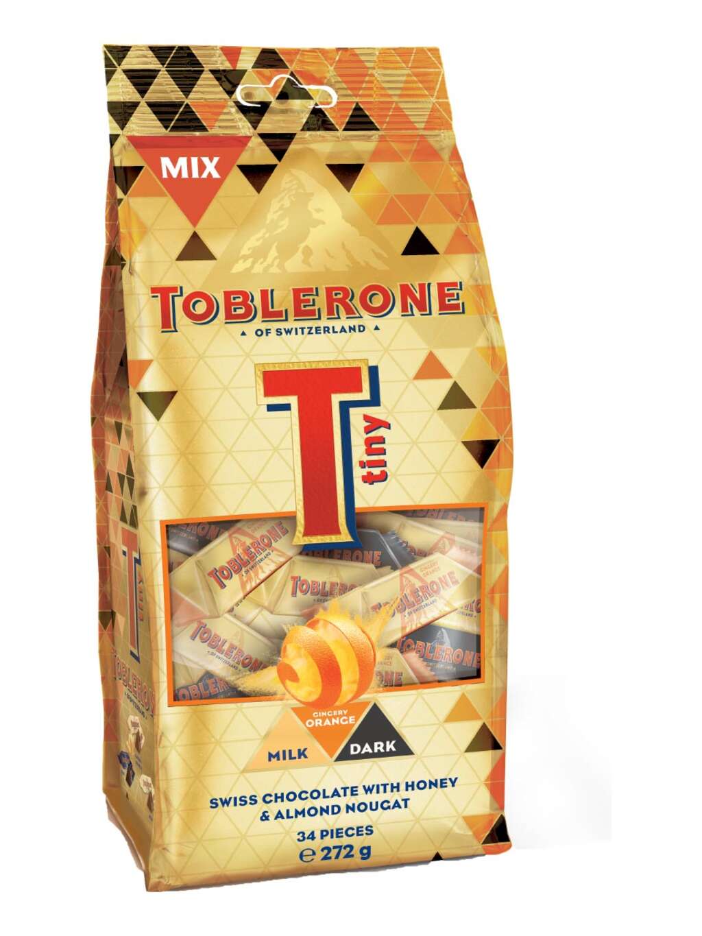 Toblerone Tiny Gingery Orange Mix Bag