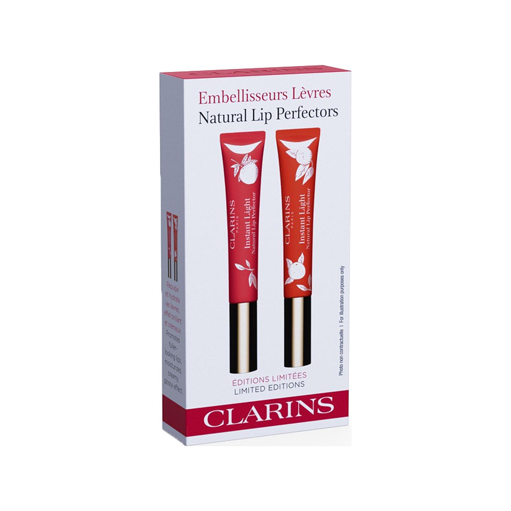 Clarins Instant Light Lip Perfector Duo Travel Set
