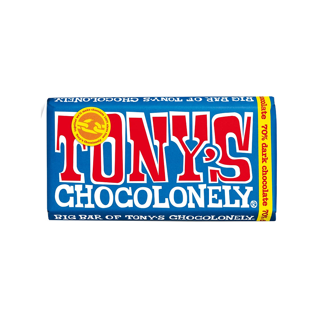 Tony's Chocolonely Extra Dark Chocolate 70%