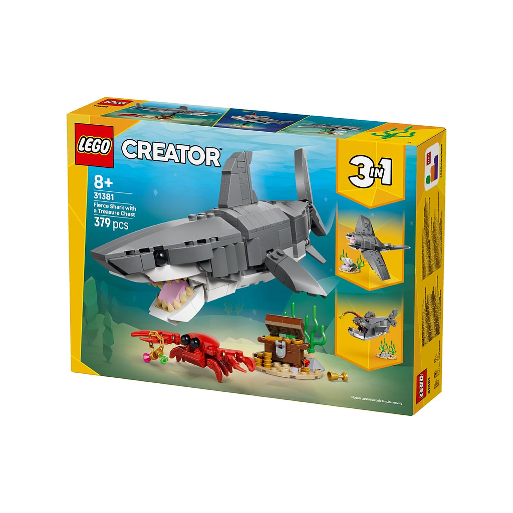 LEGO Creator fierce shark with a treasure chest