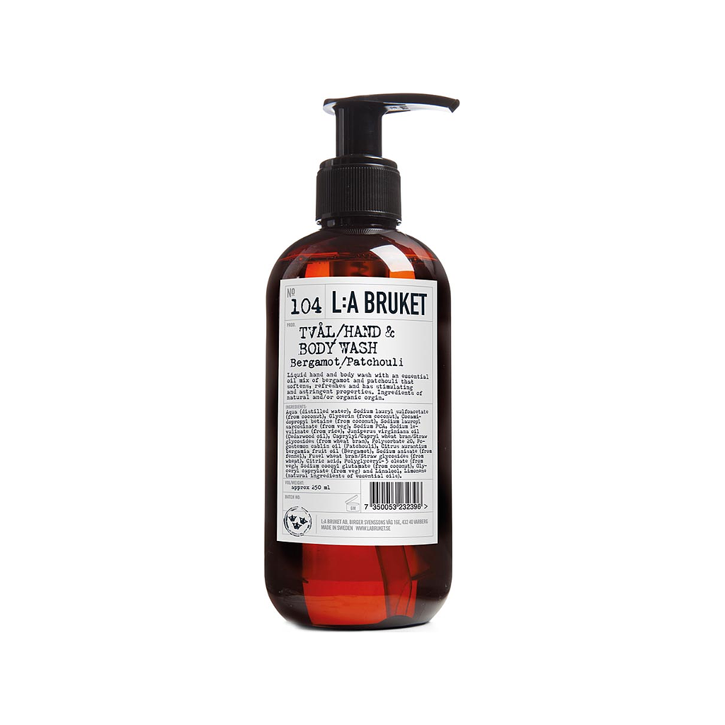 L:A BRUKET 104 Liqiud Soap Bergamot/Patchouli 2