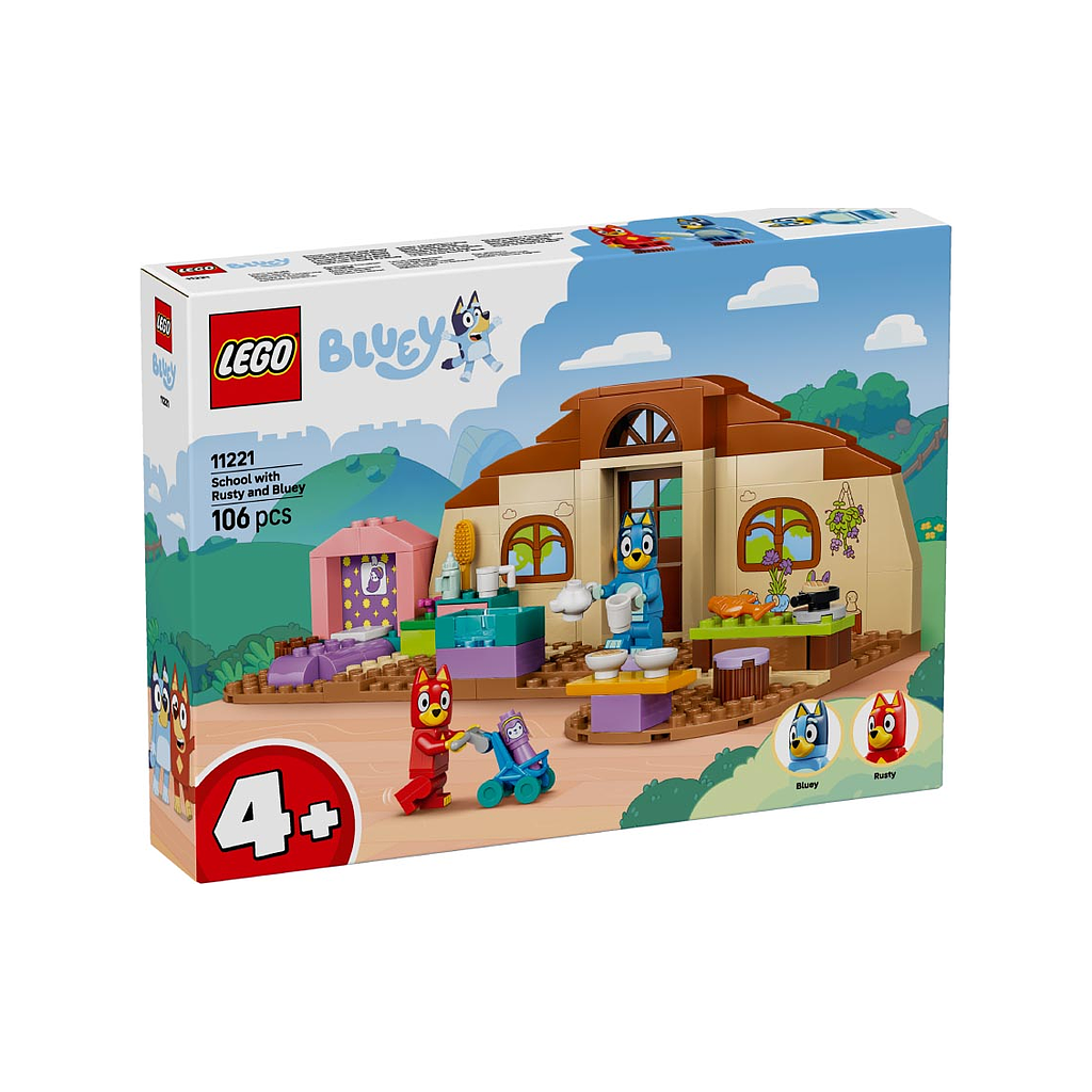 LEGO Bluey school with Rusty and Bluey
