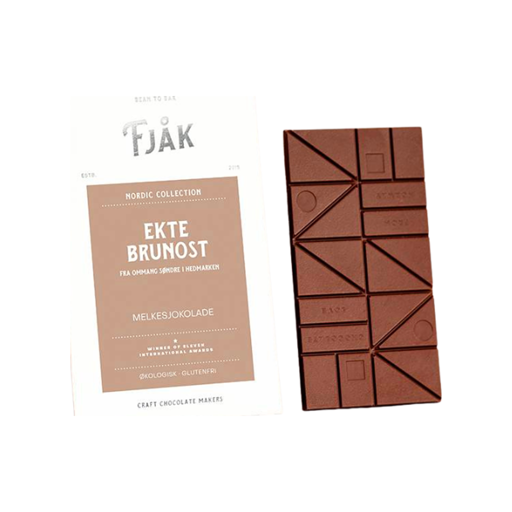 Fjåk melkesjokolade med norsk brunost