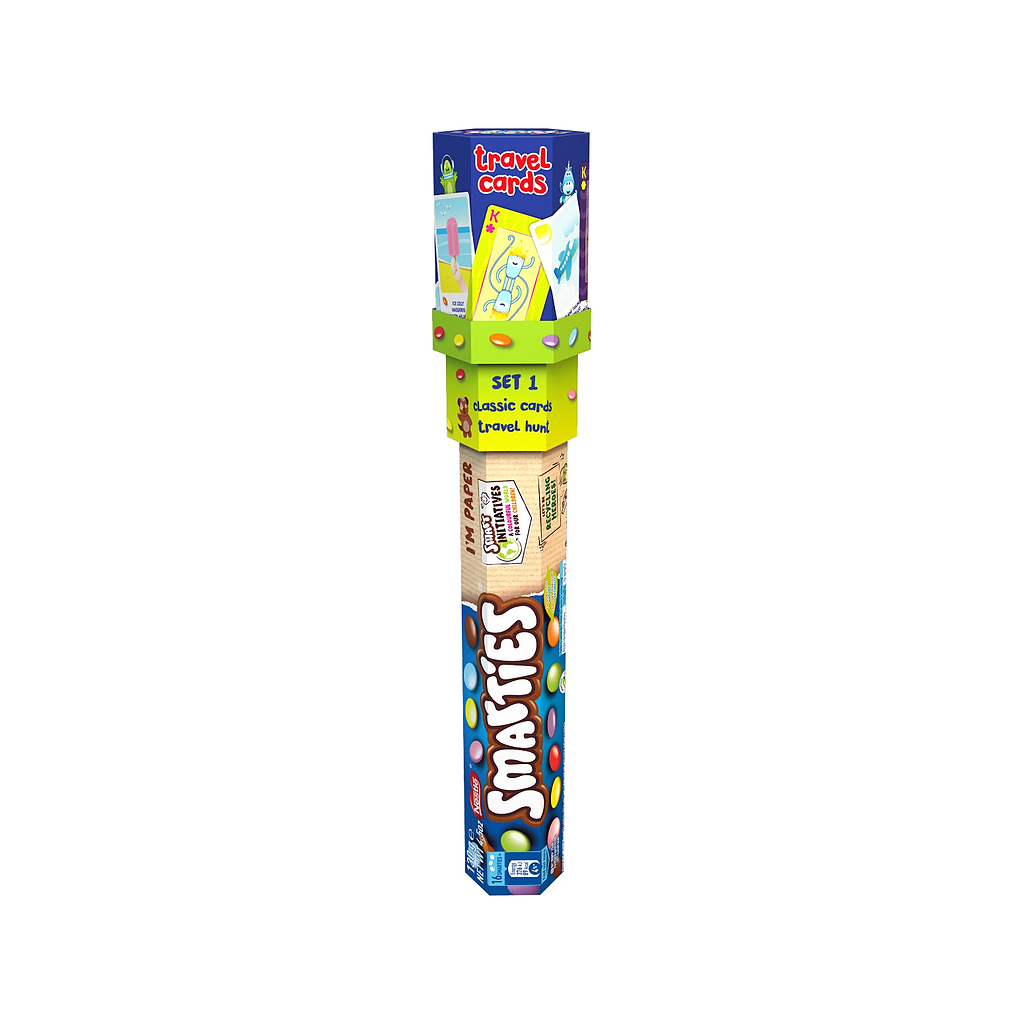 Nestle Smarties Travel Cards Topper Giant Hexatube