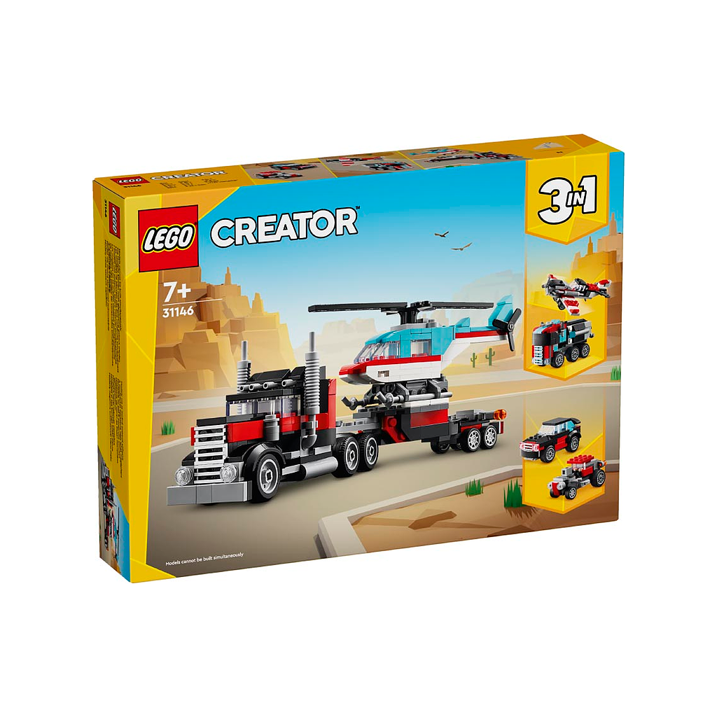 LEGO Creator 3in1 flatbed truck heli