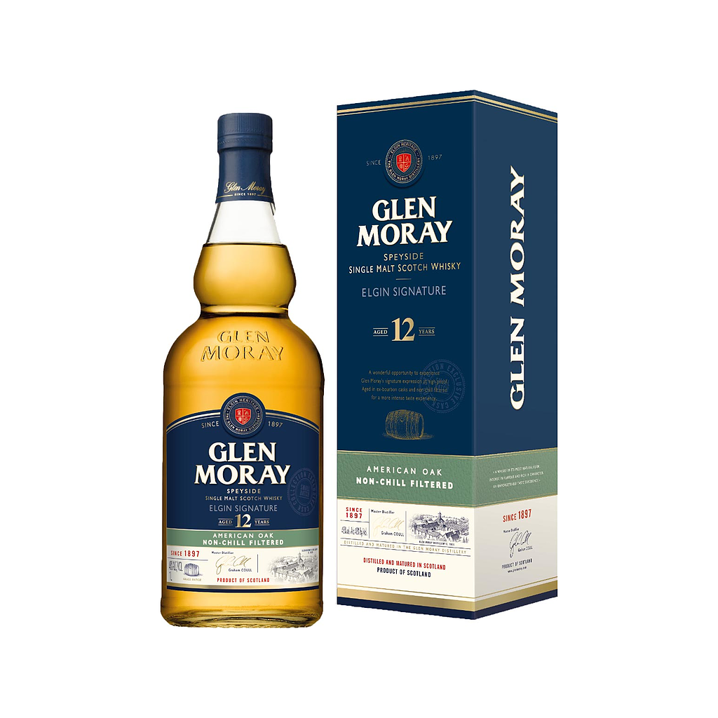 Glen Moray 12 YO Speyside Single Malt Scotch Whisky