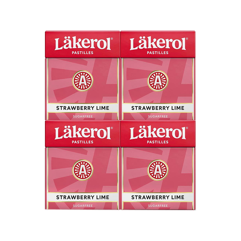 Läkerol Jordbær & Lime
