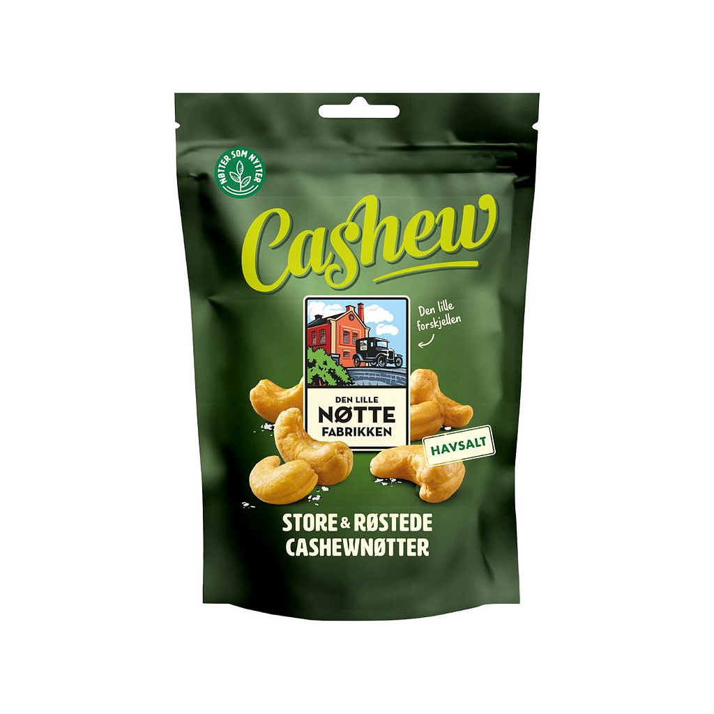 Den Lille Nøttefabrikken Cashews Sea Salt
