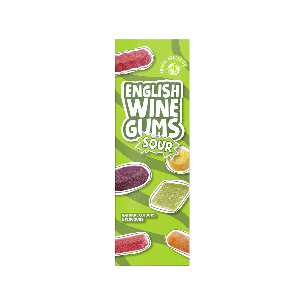 Cloetta Tower, sour English wine gums